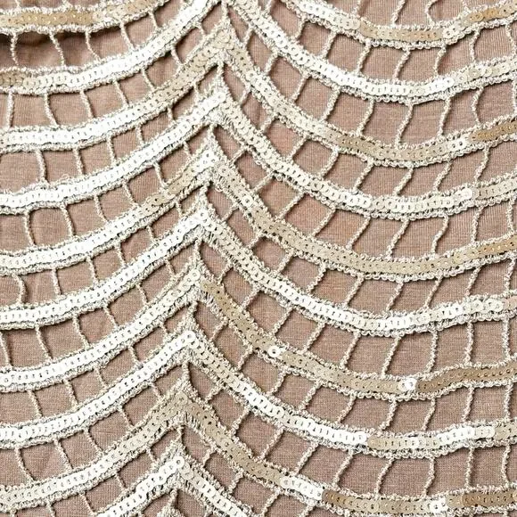 Sky NWT Khalida Gold Sequin Mini Dress XS - Picture 7 of 9